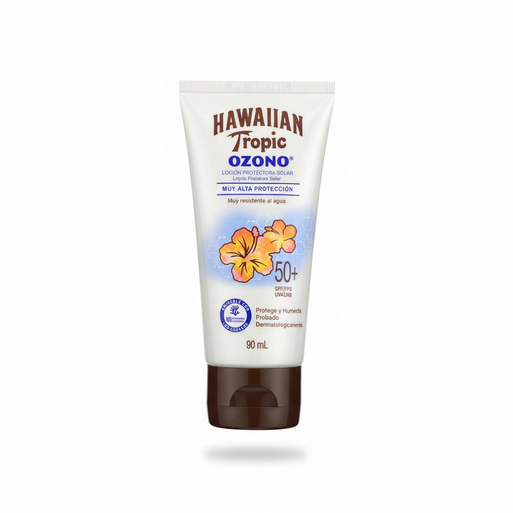 Hawaiian Tropic Ozono Loción Protectora Solar FPS 50+ 90 ml