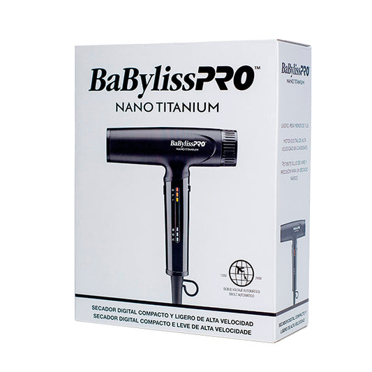 BaBylissPRO® Nano Titanium™ Professional Nano Light Ionic Dual-Voltage High-Speed Dryer (BNTC9200MB)