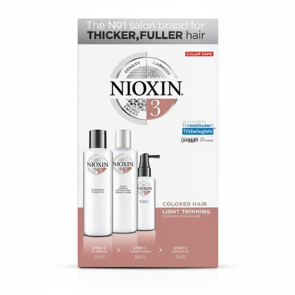 Nioxin System 3 Trial Kit para Cabello Teñido con Debilitamiento Leve