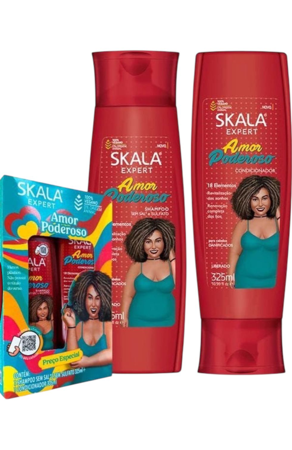 SKALA EXPERT SET AMOR PODEROSO 650ML (SHAMPOO 325ML + ACONDICIONADOR 325ML)