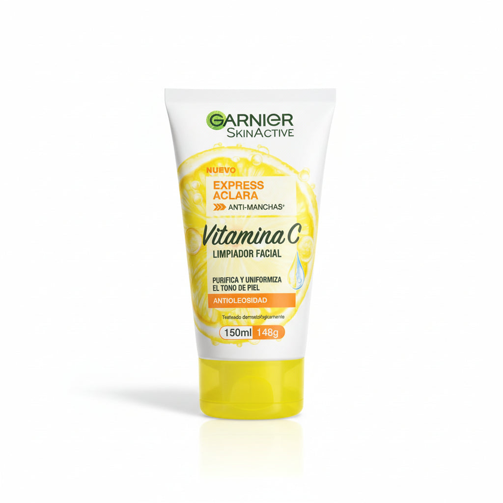 Garnier SkinActive Express Aclara Limpiador Facial Antioleosidad 150 ml
