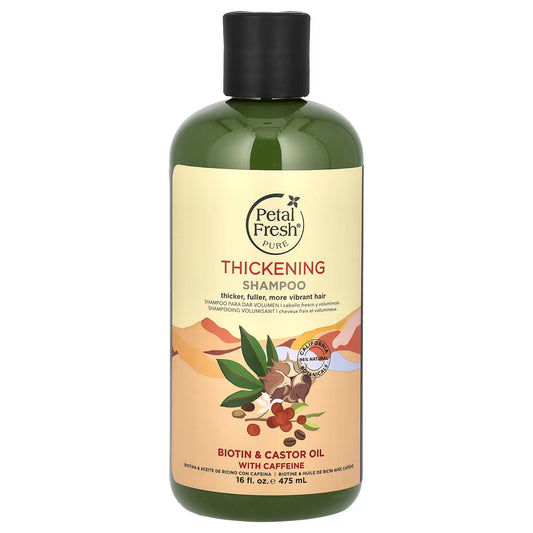 Petal Fresh Pure Thickening Shampoo Biotin & Castor Oil with Caffeine 475ml