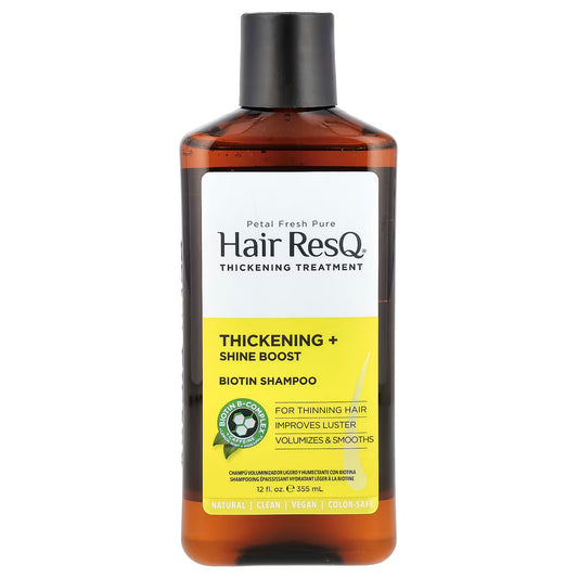 Petal Fresh® Pure Hair ResQ™ Thickening Treatment Thickening + Curl Revive Biotin Shampoo 355 mL (12 FL. OZ.)
