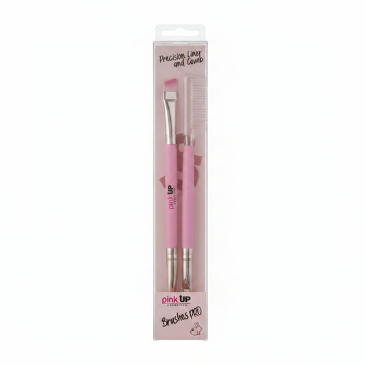Pink Up Brushes Pro Precision Liner and Comb