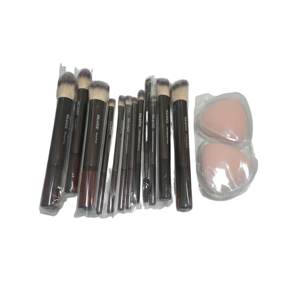 MAANGE Juego de Brochas de Maquillaje y Borlas