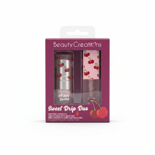 Beauty Creations Sweet Drip Duo Cherry pH Jelly Lipstick & Lip Oil