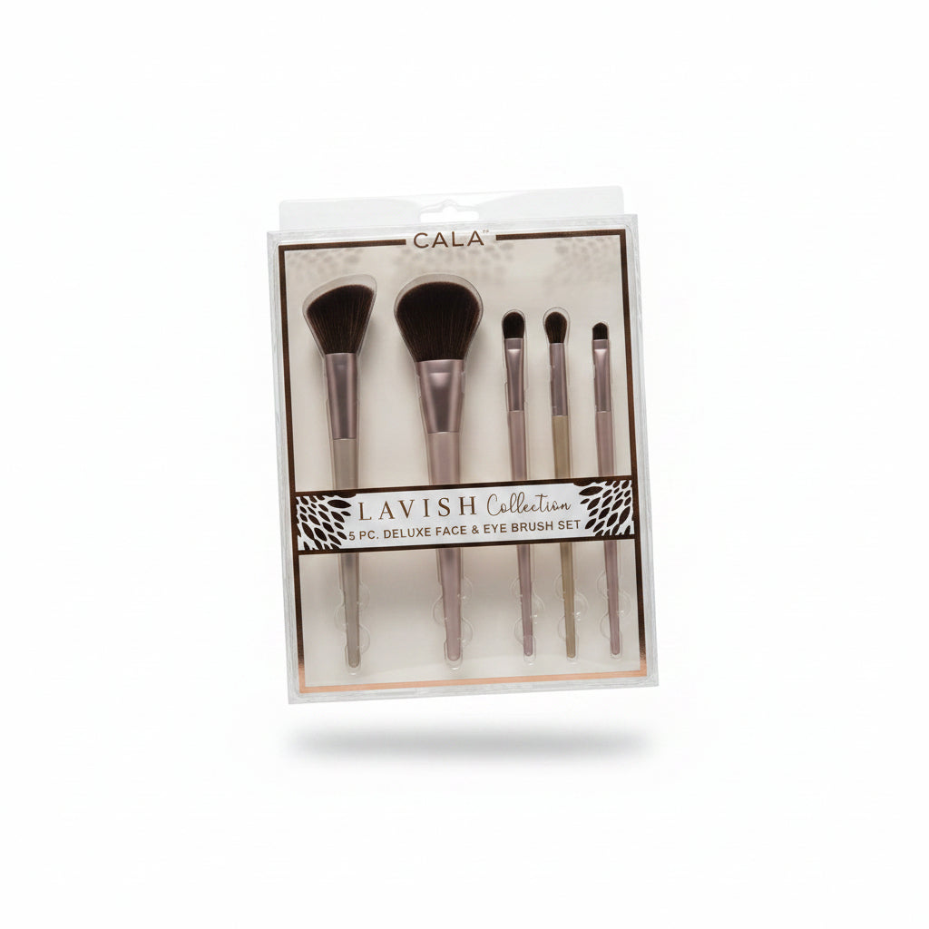 Cala Lavish Collection 5 Pc. Deluxe Face & Eye Brush Set