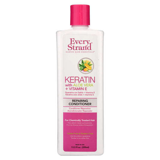 Every Strand® Earthy Hair Essentials™ Keratin with Aloe Vera + Vitamin E Repairing Conditioner 399 mL (13.5 FL. OZ.)