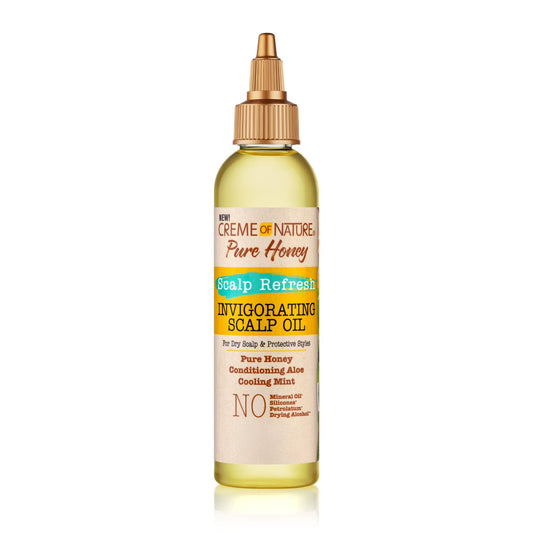 Creme of Nature Pure Honey Scalp Refresh Invigorating Scalp Oil 118ml