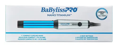 BaBylissPRO® Nano Titanium™ 1" Compact Curling Wand (BNTMWUC)