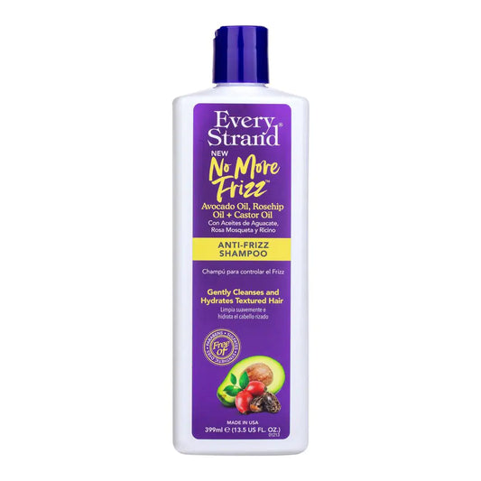 Every Strand® No More Frizz™ Avocado, Rose Hip + Castor Oils Anti-Frizz Shampoo 399 mL (13.5 FL. OZ.)