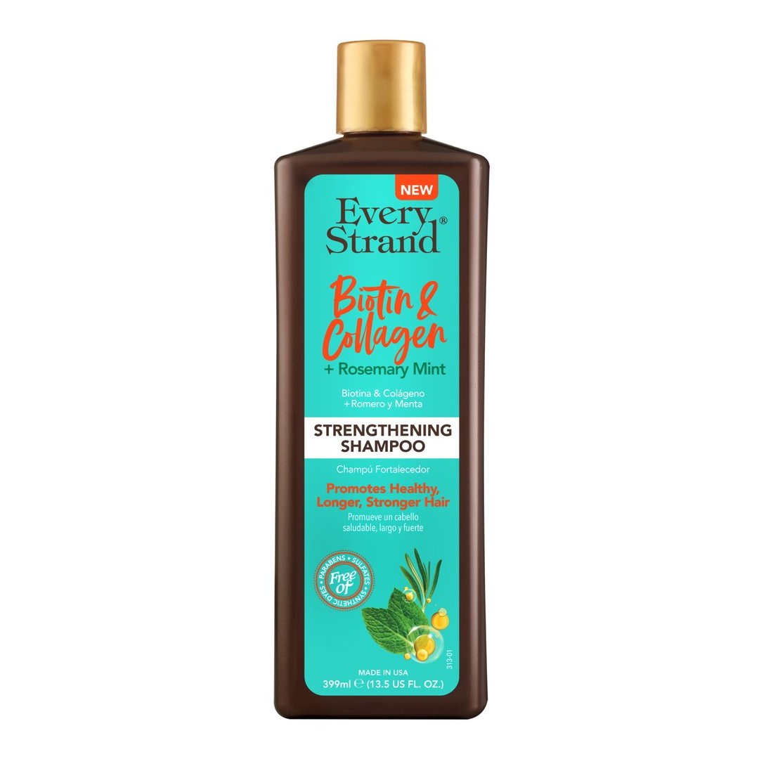 Every Strand® Biotin & Collagen + Rosemary Mint Strengthening Shampoo 399 mL (13.5 FL. OZ.)