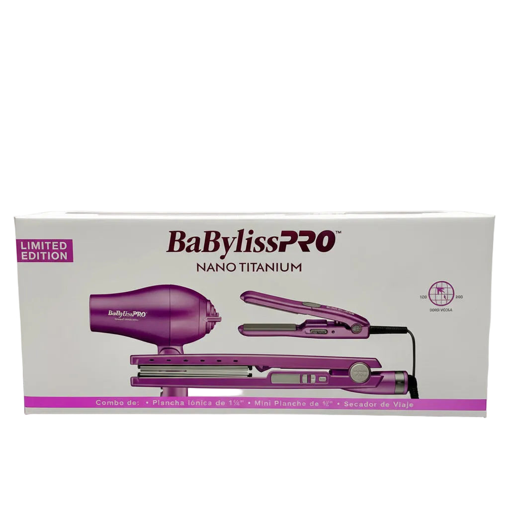 BaBylissPRO® Nano Titanium™ Travel Kit Crocus Collection Limited Edition (BNTCRPP45)