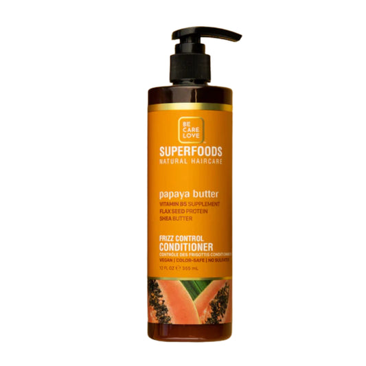 Be Care Love Superfoods Natural Haircare Papaya Butter Frizz Control Conditioner 355 ml