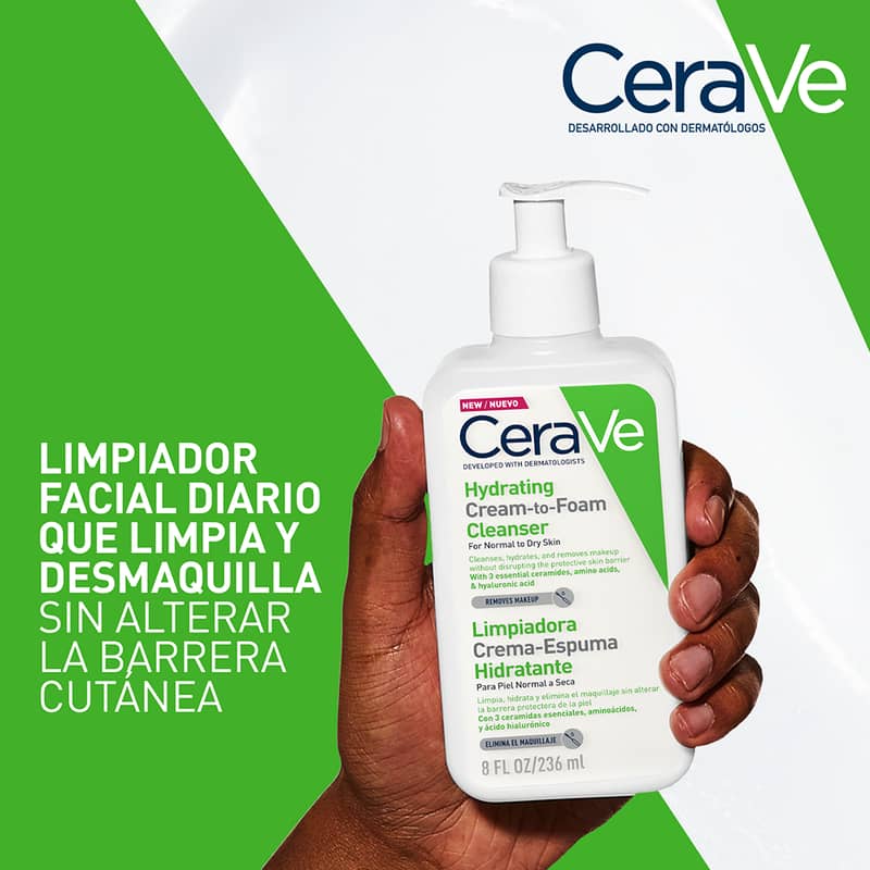 CeraVe Hydrating Cream-to-Foam Cleanser 562 ml