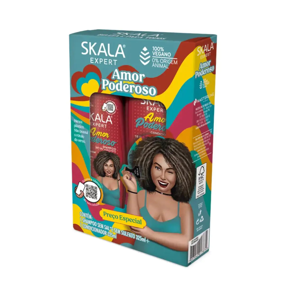 SKALA EXPERT SET AMOR PODEROSO 650ML (SHAMPOO 325ML + ACONDICIONADOR 325ML)