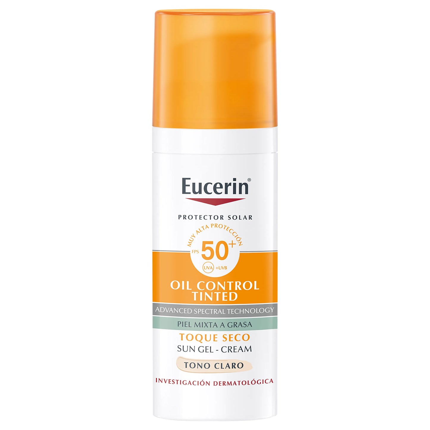 Protector Solar Eucerin Oil Control Tinted Anti-Brillo
