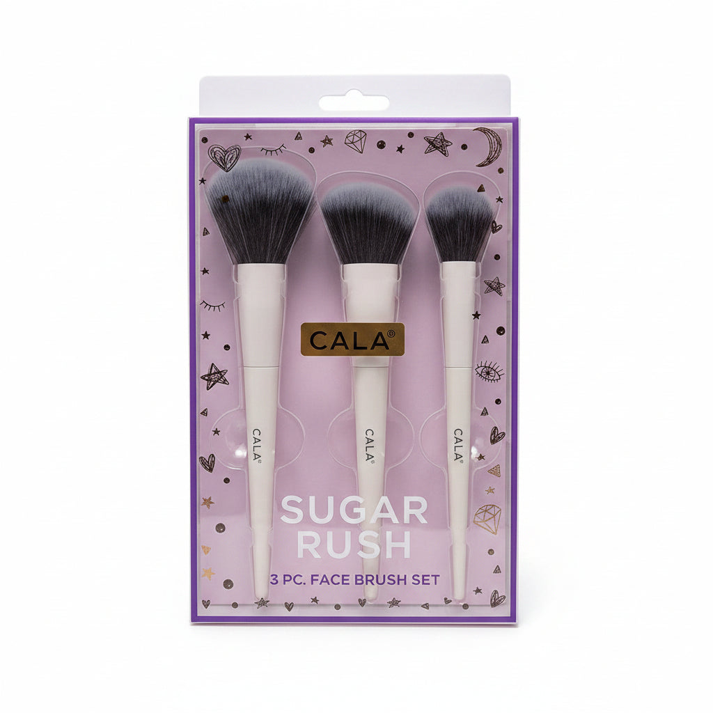 Cala Sugar Rush 3 Pc. Face Brush Set