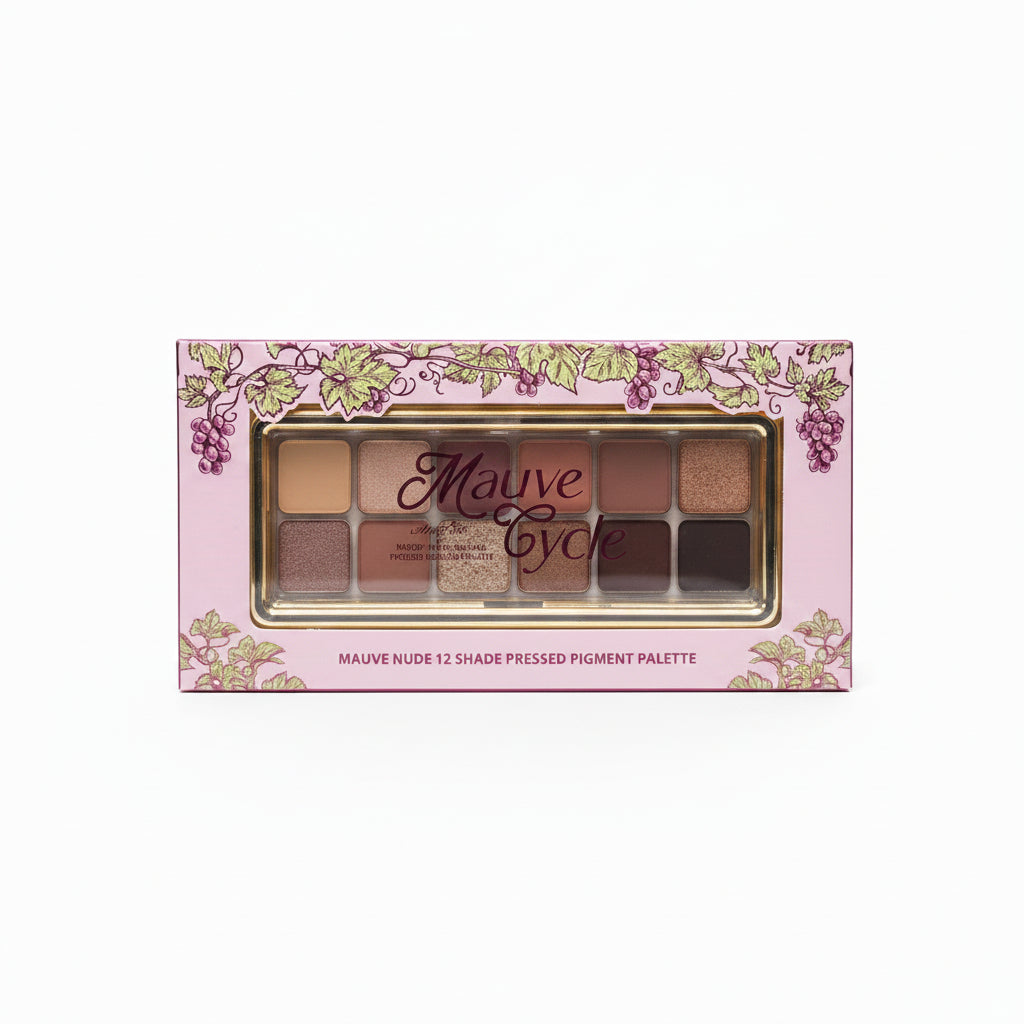 Amor Us Mauve Cycle Pressed Pigment Palette 12 Tonos