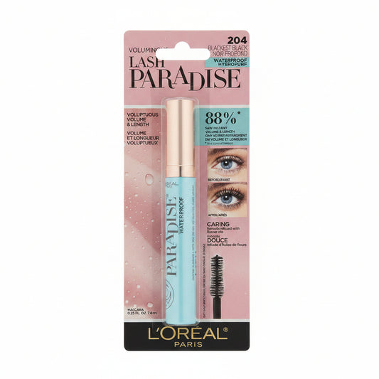 L'Oréal Paris Voluminous Lash Paradise Waterproof Mascara 204 Blackest Black