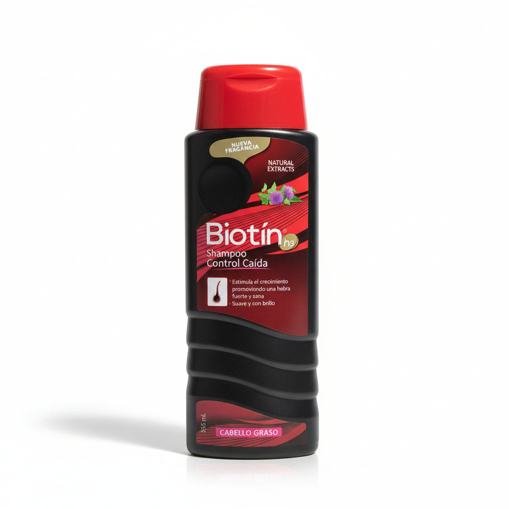 BIOTÍN H3 SHAMPOO CONTROL CAÍDA CABELLO GRASO 355ML