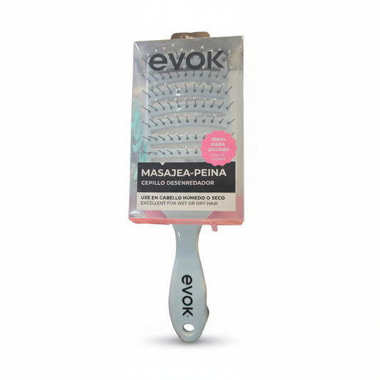 Evok Masajea-Peina Cepillo Desenredador (Azul)