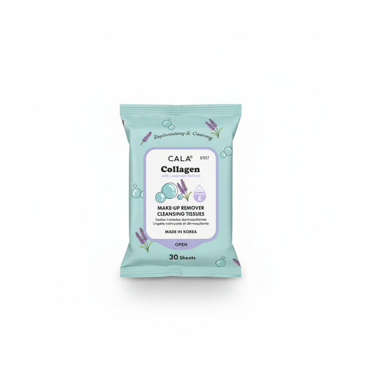 Cala Collagen with Lavender Extract Make-Up Remover Cleansing Tissues 30 Sheets