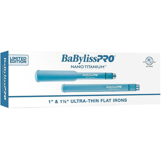 BaBylissPRO® Nano Titanium™ Limited Edition Set: 1" & 1½" Ultra-Thin Straightening Irons (BNTPPC126)