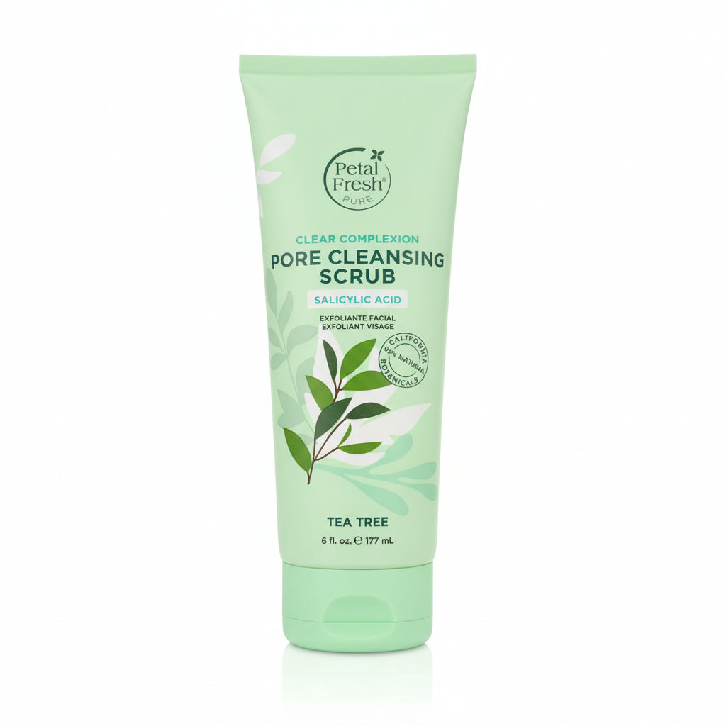Petal Fresh Pure Clear Complexion Pore Cleansing Scrub Salicylic Acid & Tea Tree 177ml