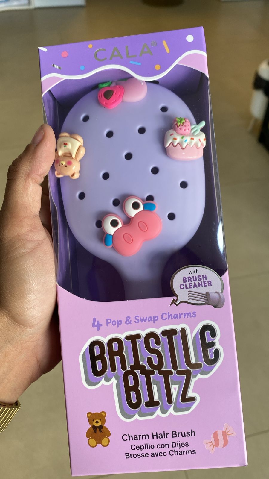 CALA Bristle Bitz Charm Hair Brush (Cepillo con dijes personalizables)