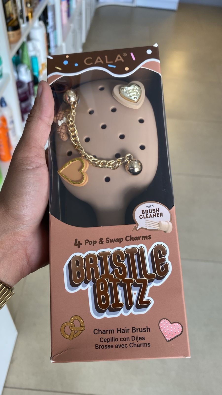CALA Bristle Bitz Charm Hair Brush (Cepillo con dijes personalizables)