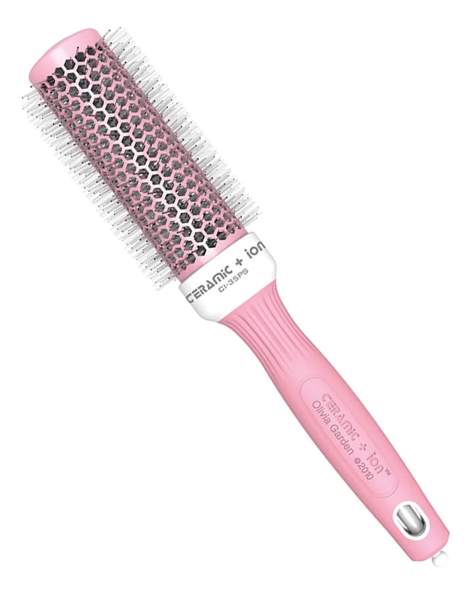 Cepillo Ceramic Ion Edición Rosa Pastel 35mm Olivia Garden