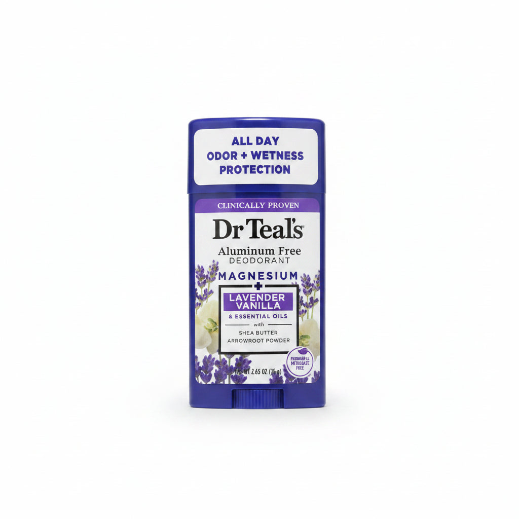 Dr Teal's Aluminum Free Deodorant Magnesium Lavender Vanilla 75 g