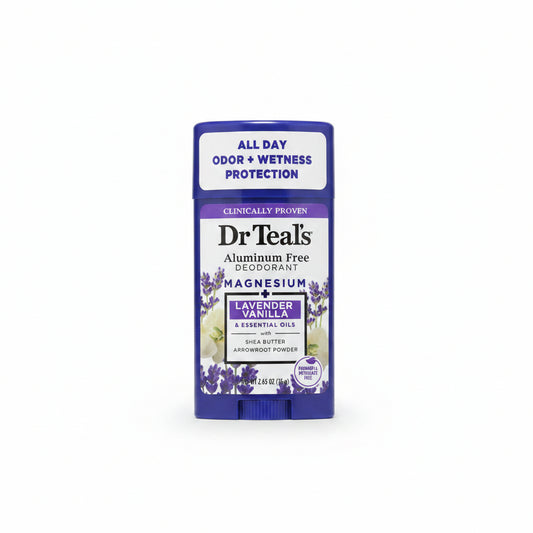 Dr Teal's Aluminum Free Deodorant Magnesium Lavender Vanilla 75 g