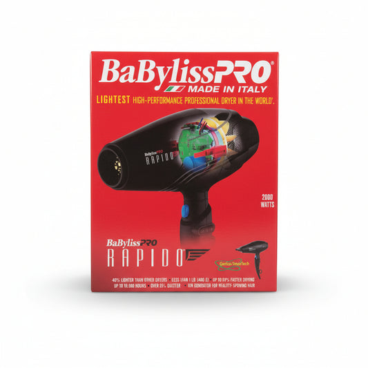 BaBylissPRO® RAPIDO™ Professional High-Performance Dryer Made in Italy (BAB7000)