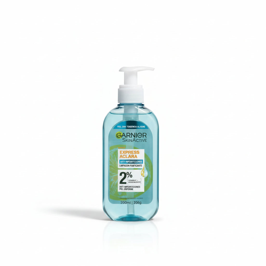 Garnier SkinActive Express Aclara Anti-Acne Limpiador Purificante 200 ml
