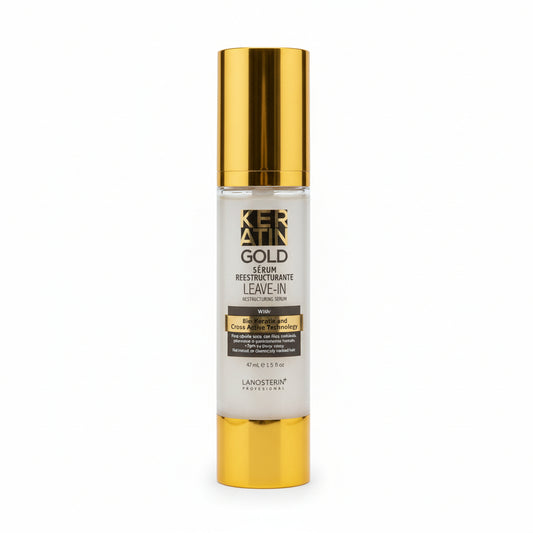 Lanosterín Profesional Keratin Gold Sérum Reestructurante Leave-In - 47 ml (1.5 fl oz)