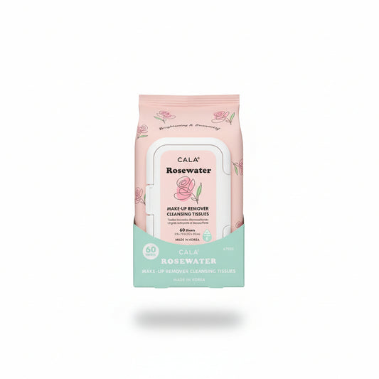 Cala Rosewater Make-Up Remover Cleansing Tissues 60 Sheets
