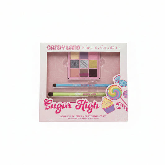 Beauty Creations Candy Land Sugar High Shadow Palette & Brush Set