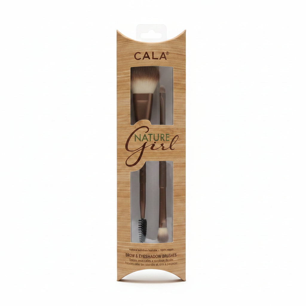 Cala Nature Girl Brow & Eyeshadow Brushes