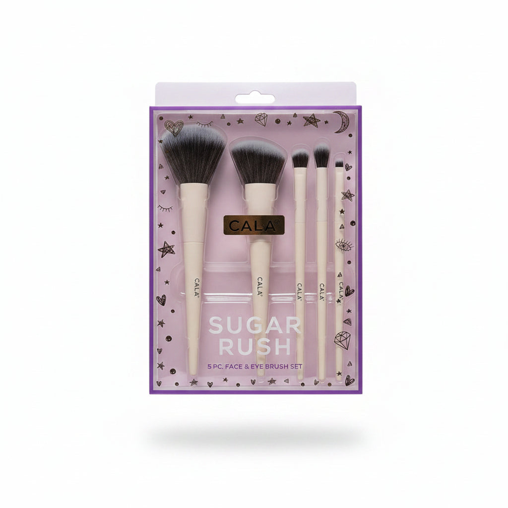 Cala Sugar Rush 5 Pc. Face & Eye Brush Set