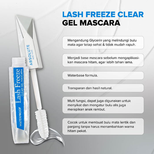 Absolute New York Lash Freeze Clear Gel Mascara 13g