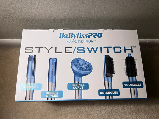 BaBylissPRO® Nano Titanium™ STYLE/SWITCH™ Ionic Multi-Styler & Hair Dryer (BNTSS-5PK)