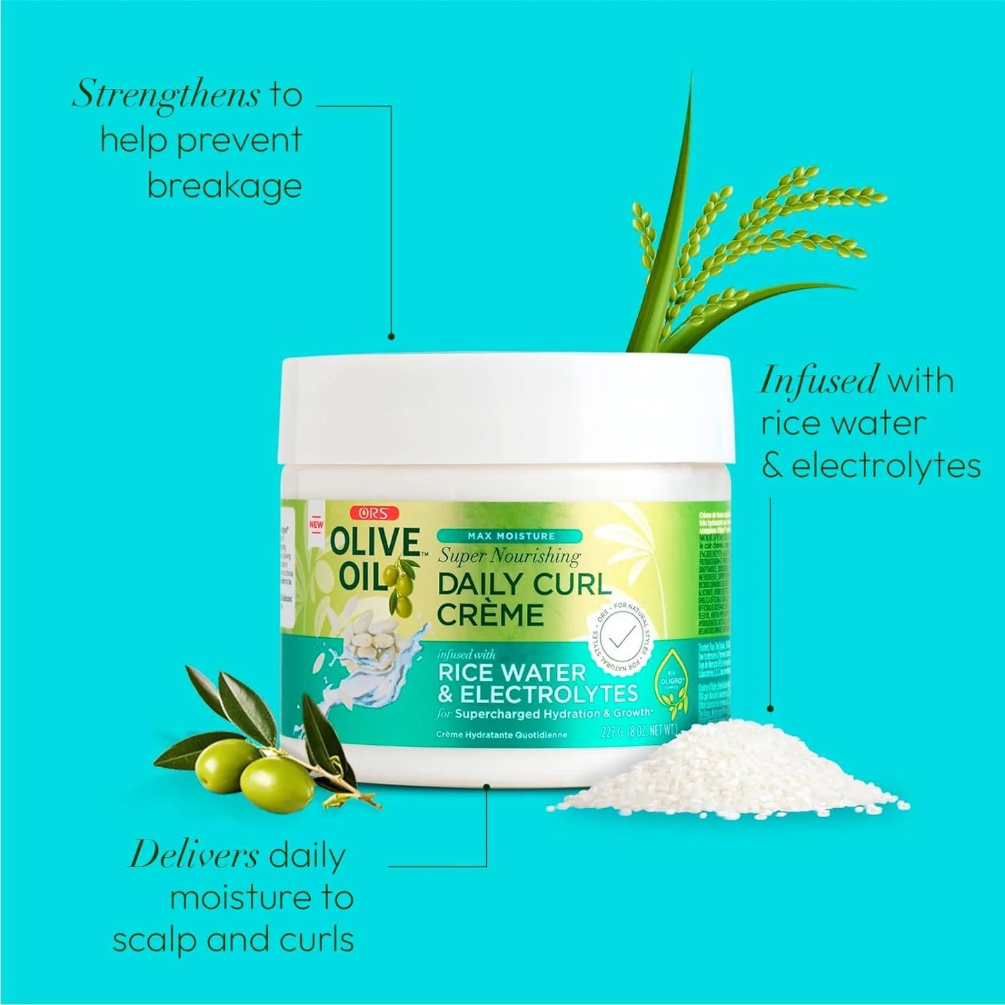 ORS™ Olive Oil Max Moisture Super Nourishing Daily Curl Crème 227 g / 8 OZ.