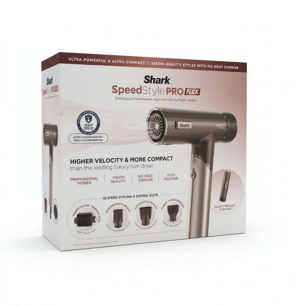 Shark® SpeedStyle™ Pro FLEX Professional Performance High-Velocity Hair Dryer System (HD352)