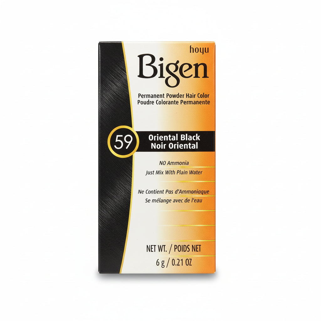 Bigen Permanent Powder Hair Color 59 Oriental Black 6 g
